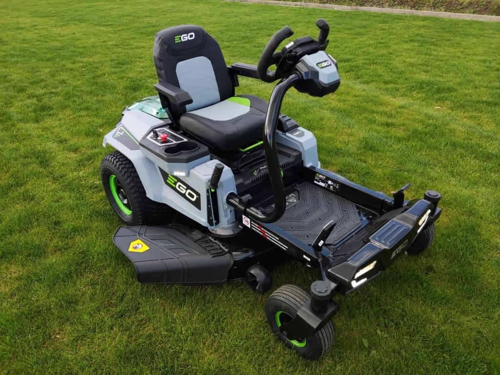 Nieuwe EGO 56V Lithium-Ion (accu) ZITMAAIER (ZT4201E-S(tuur), Ophalen of Verzenden, Nieuw, Mulchfunctie, 90 tot 120 cm