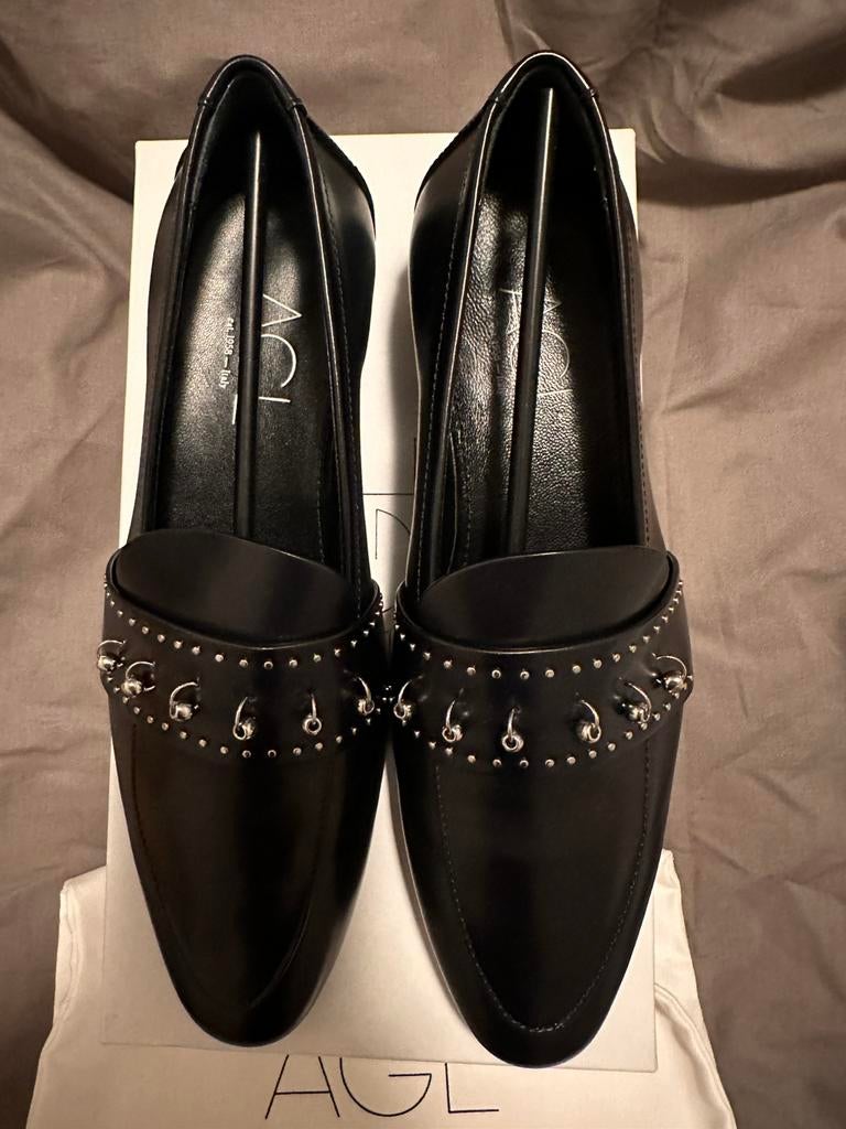 AGL Schoenen Loafers met Piercing 38 Nieuw, Ophalen of Verzenden, Nieuw, Zwart, Instappers