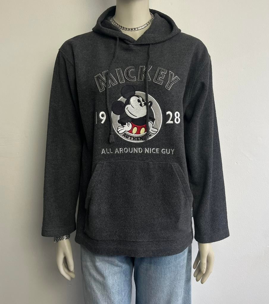Vintage Disney Mickey Mouse hoodie, Ophalen of Verzenden, Zo goed als nieuw, Maat 36 (S), Grijs