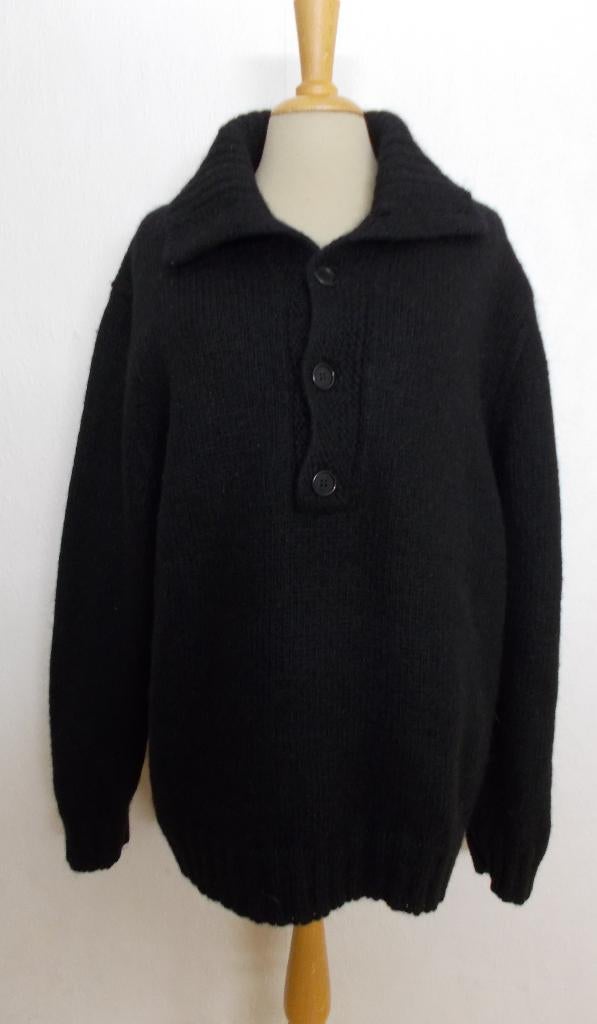 Unisex zwarte 60% Alpaca wollen trui van Hugo Boss! XL, Ophalen of Verzenden, Zo goed als nieuw, Maat 46/48 (XL) of groter, Zwart
