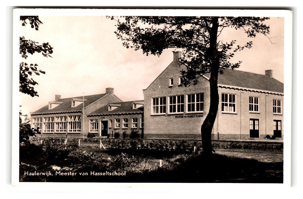 Haulerwijk, Meester van Hasseltschool, Ophalen of Verzenden, 1940 tot 1960, Ongelopen, Friesland