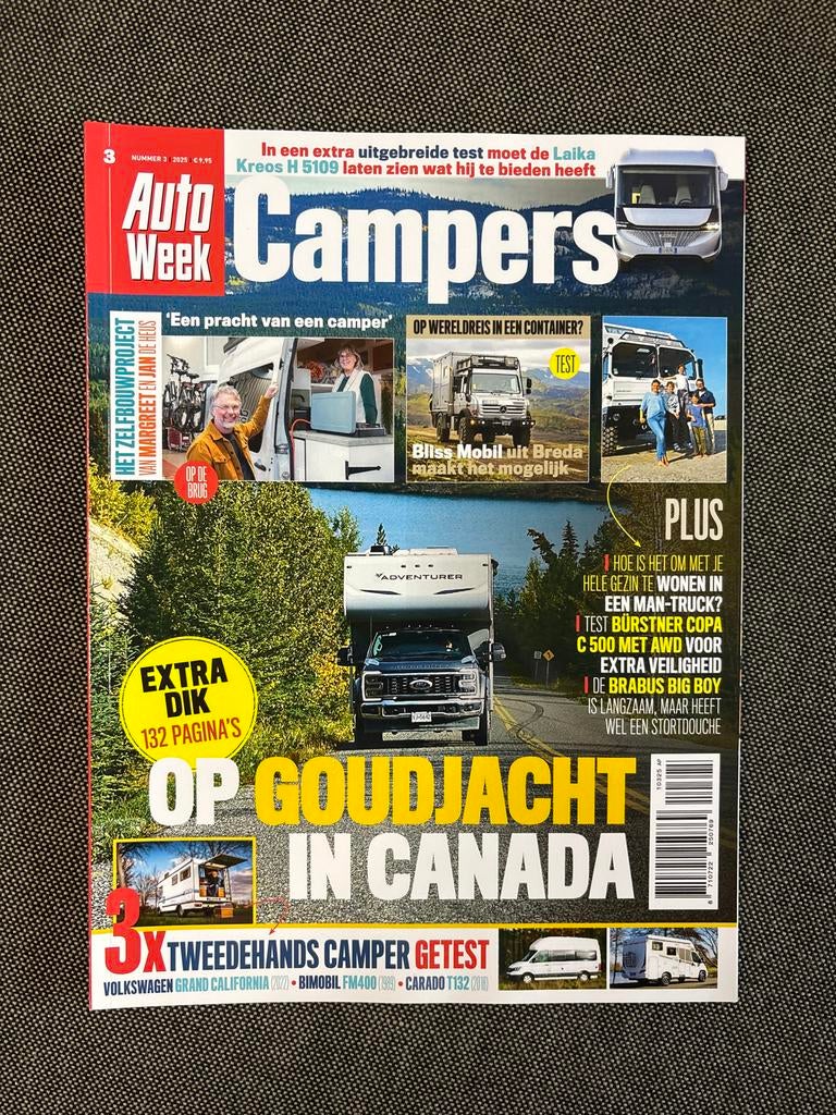 AutoWeek Campers Magazine - Gouden camperjacht in Canada!, Ophalen of Verzenden, Nieuw, Algemeen