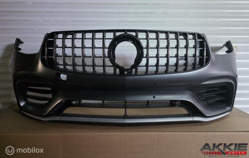 Mercedes GLC 63 AMG W253 X253 facelift Bumper voor, Gebruikt, Voor, Ophalen of Verzenden, Bumper