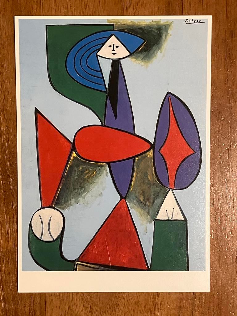 Picasso - Femme assise dans un fauteuil 1947, Verzamelen, Ansichtkaarten | Themakaarten, Ophalen of Verzenden, 1980 tot heden