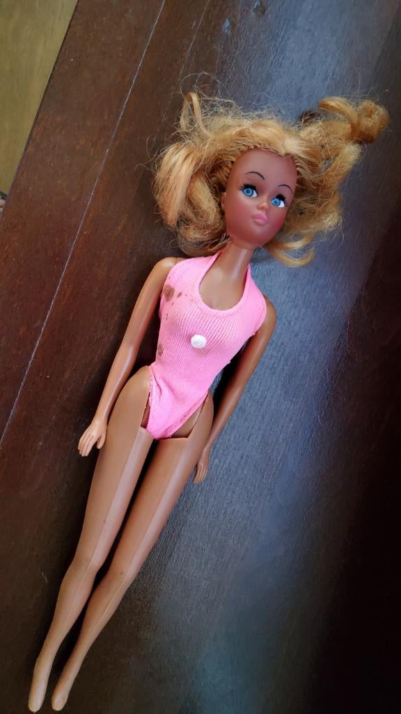 Vintage Clone Barbie Tanya Doll Wilco met echte wimpers., Ophalen of Verzenden, Zo goed als nieuw, Fashion Doll