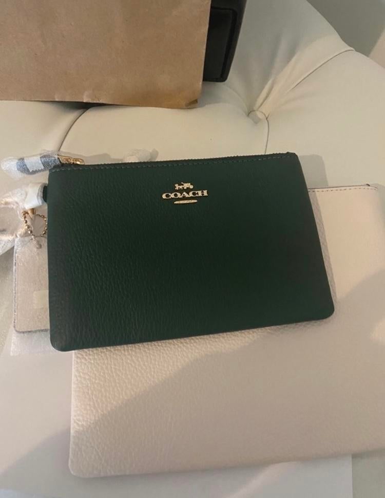 COACH Clutches - Nieuw Echt Leer, Sieraden, Tassen en Uiterlijk, Portemonnees, Overige merken, Nieuw, Ophalen of Verzenden, Leer