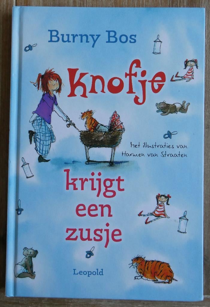 Knofje krijgt een zusje - Burny Bos , Fictie algemeen, Ophalen of Verzenden, Zo goed als nieuw, Voorleesboek