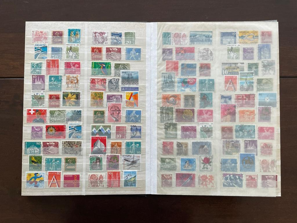 Postzegelalbum Zwitserland, Ophalen of Verzenden, Gestempeld