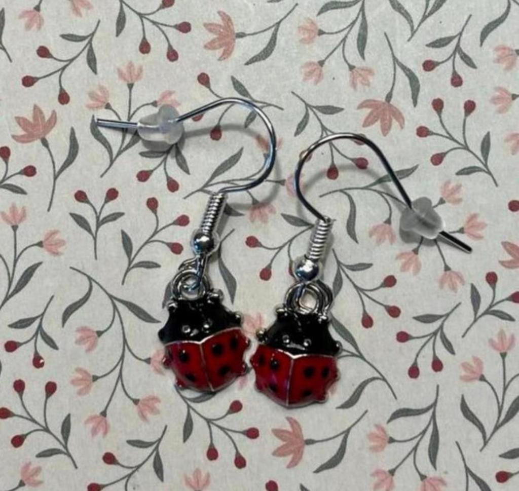 Lieve-heers-beestje lieveheersbeestje oorbellen, Ophalen of Verzenden, Nieuw, Hangers