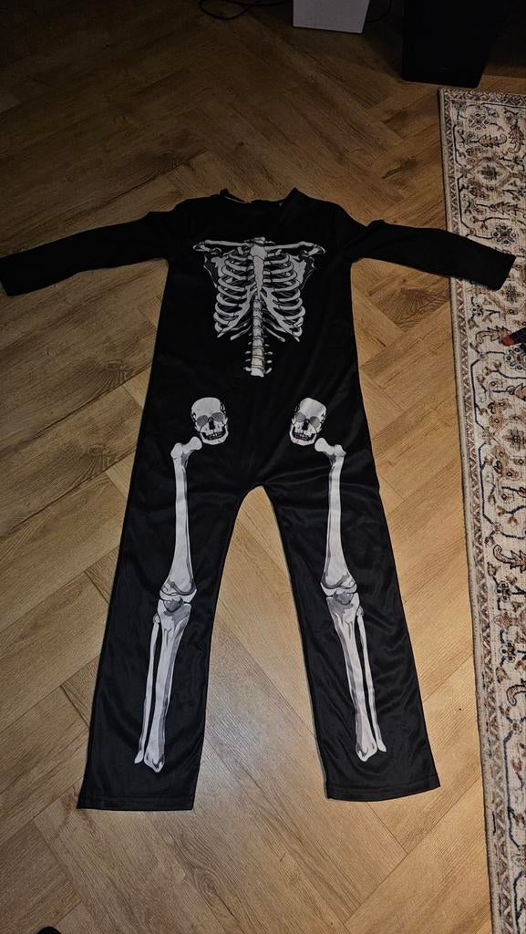 Skelet Onesie Maat 110-116, Ophalen of Verzenden, Zo goed als nieuw, 110 t/m 116, Jongen of Meisje