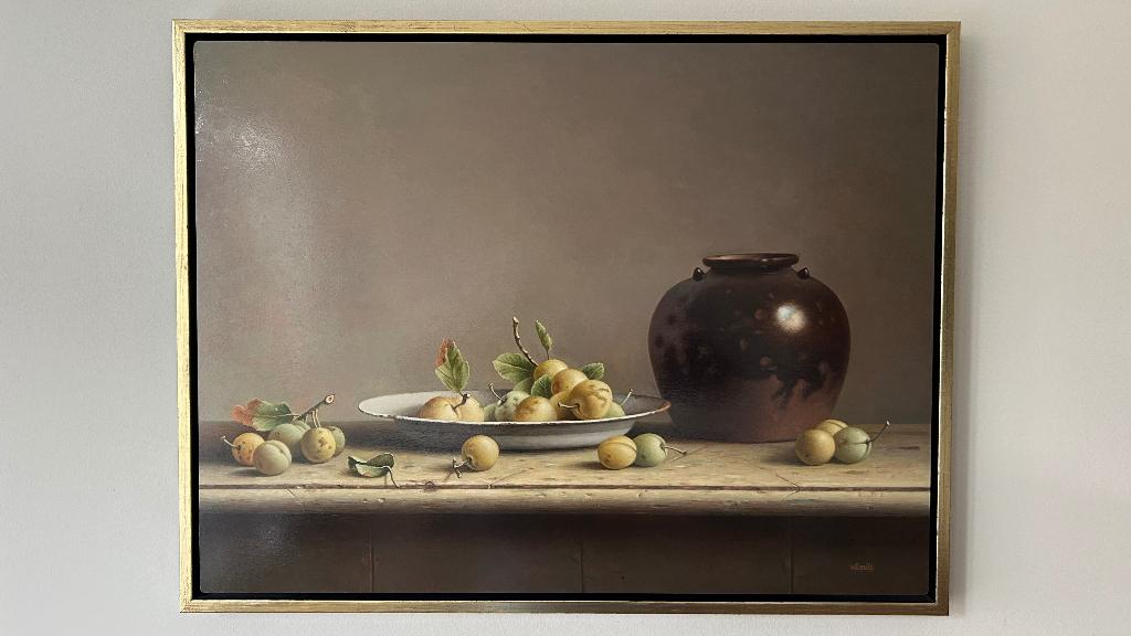 Stilleven van Wil Smits; koningspruimen, Ophalen