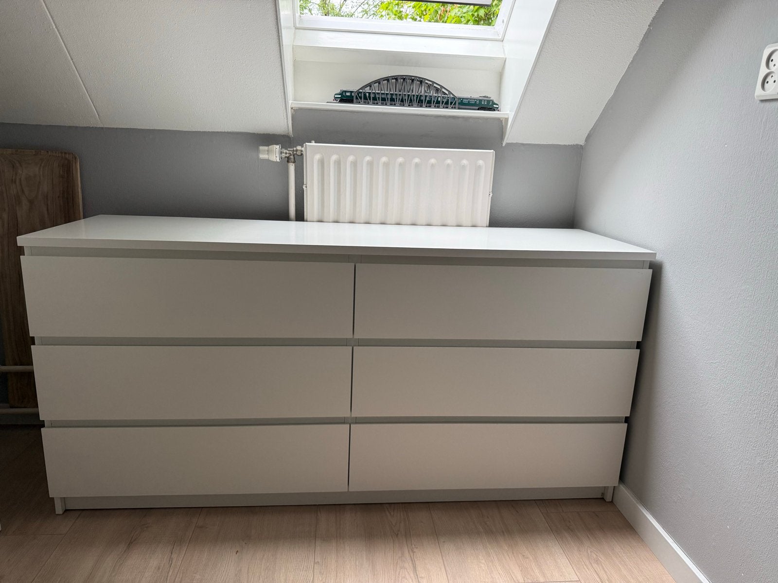 IKEA MALM ladekast met 6 lades - Wit, Huis en Inrichting, Kasten | Ladekasten, Ophalen, 5 laden of meer, 150 tot 200 cm, Zo goed als nieuw