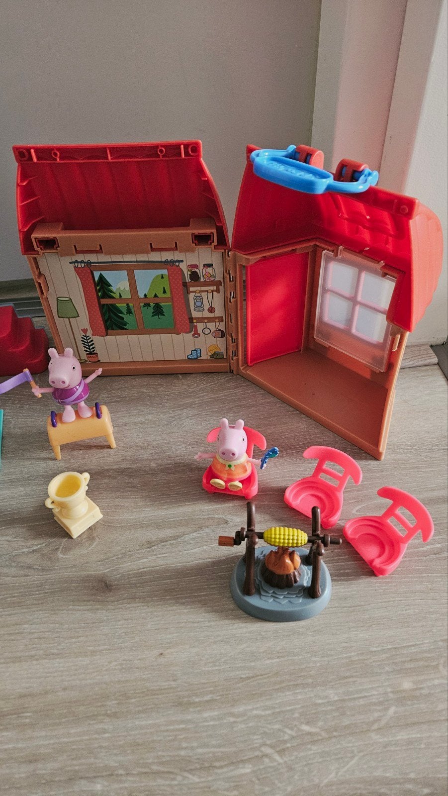 Peppa Pig Speelset: Huisjes, Auto en figuren, Kinderen en Baby's, Ophalen of Verzenden, Gebruikt, Jongen of Meisje