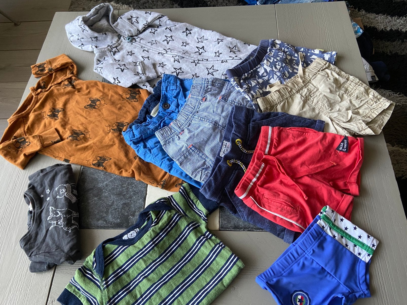 12-Delig pakketje babykleertjes mt 62/68 voor 2 euro !!!, Ophalen of Verzenden, Gebruikt, Maat 62