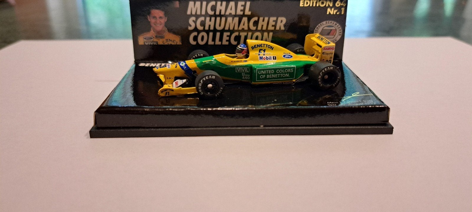 benneton ford b 192 michael schumacher 1:64, Ophalen of Verzenden, Auto's