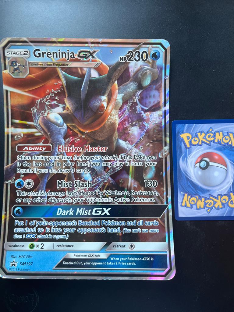 Greninja GX SM197 Jumbo Pokémon Kaart, Hobby en Vrije tijd, Verzamelkaartspellen | Pokémon, Ophalen of Verzenden, Zo goed als nieuw