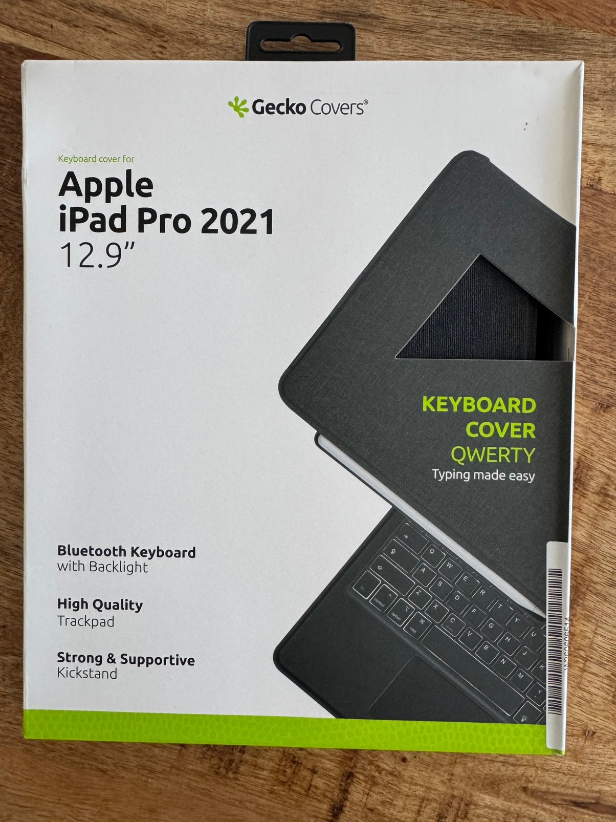 Gecko Keyboard Cover iPad Pro 12.9" (2021) - NIEUW, 12,9, Nieuw, Ophalen of Verzenden, Bescherming voor- en achterkant