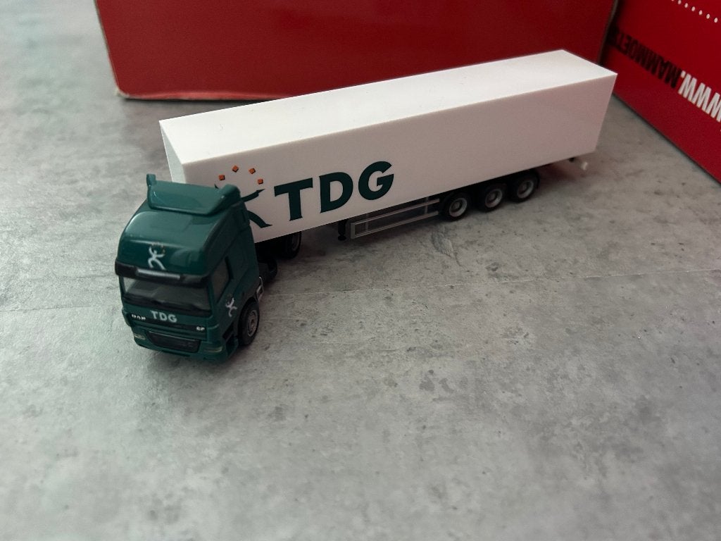Herpa 1:87 DAF CF TDG transport, Hobby en Vrije tijd, Ophalen of Verzenden, Zo goed als nieuw, Bus of Vrachtwagen, Herpa
