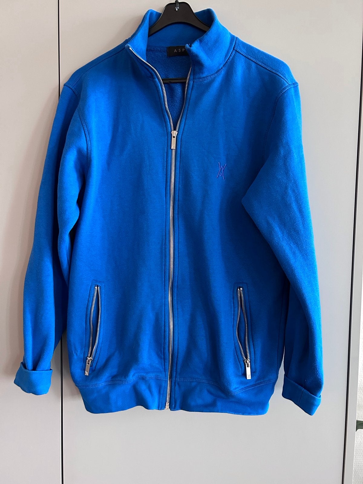ASPACT Blauw Vest met Rits - Maat M, Ophalen of Verzenden, Zo goed als nieuw, Maat 48/50 (M), Blauw