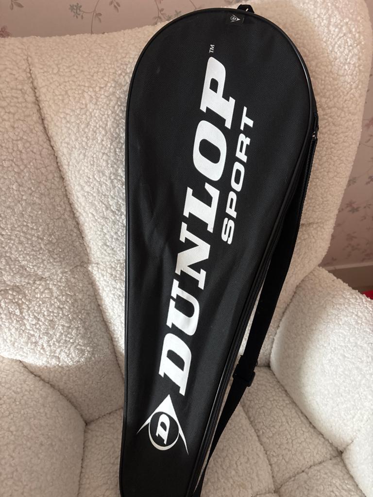 Dunlop Sport Squash Racket met Hoes, Sport en Fitness, Squash, Ophalen of Verzenden, Zo goed als nieuw, Racket, Met hoes