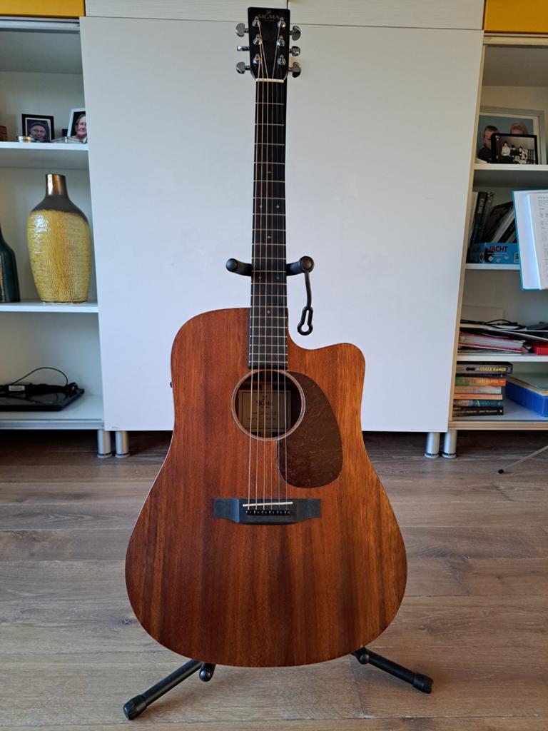 Sigma dmc-15e semi akoestische gitaar, Ophalen, Gebruikt, Western- of Steelstringgitaar