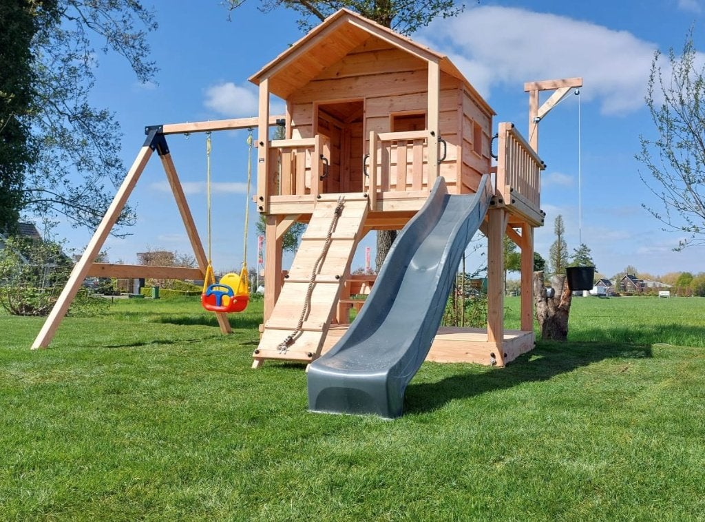 BOOMHUT PALEIS speeltoren speelhuis klimtoren speeltoestel, Ophalen, Nieuw, Schommel, Aanbouwonderdeel