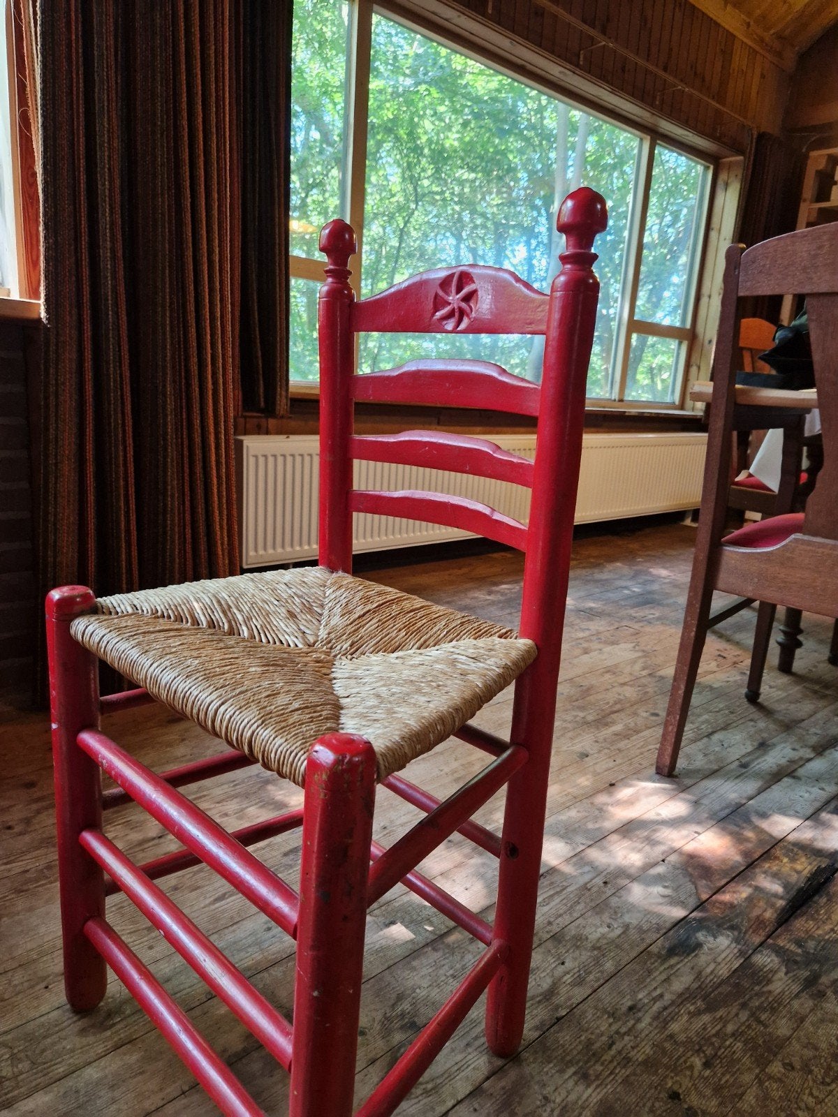 3 rieten stoelen. Ladderbeck stoel, Ophalen