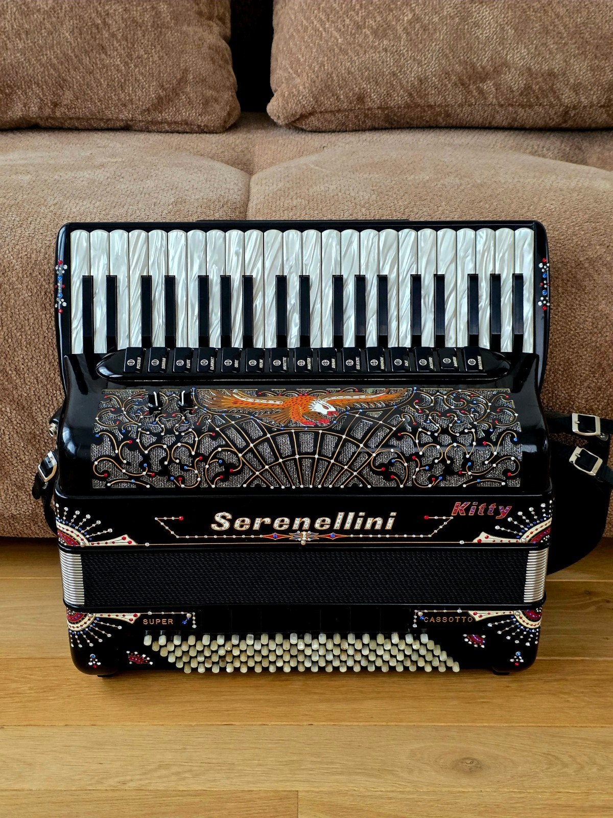 Serenellini accordeon Super Cassotto 2+2 Picollo & ARTIGIANA, Overige merken, Overige formaten, Met koffer, Zo goed als nieuw