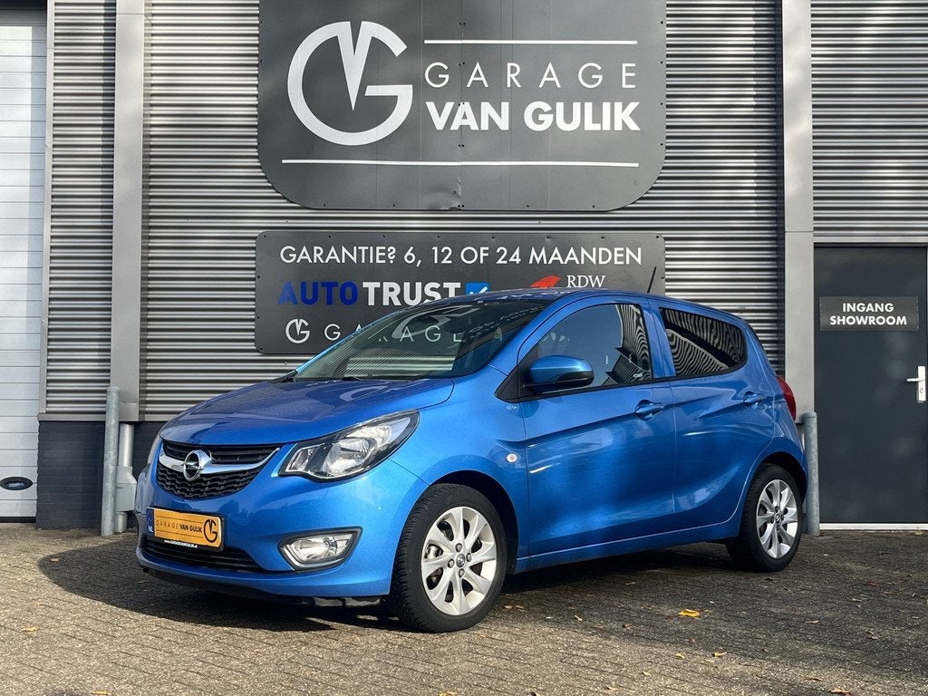 Opel KARL 1.0 ecoFLEX Innovation 75PK Automaat,Carplay,Clima, Auto's, Opel, 839 kg, Gebruikt, Euro 6, Blauw