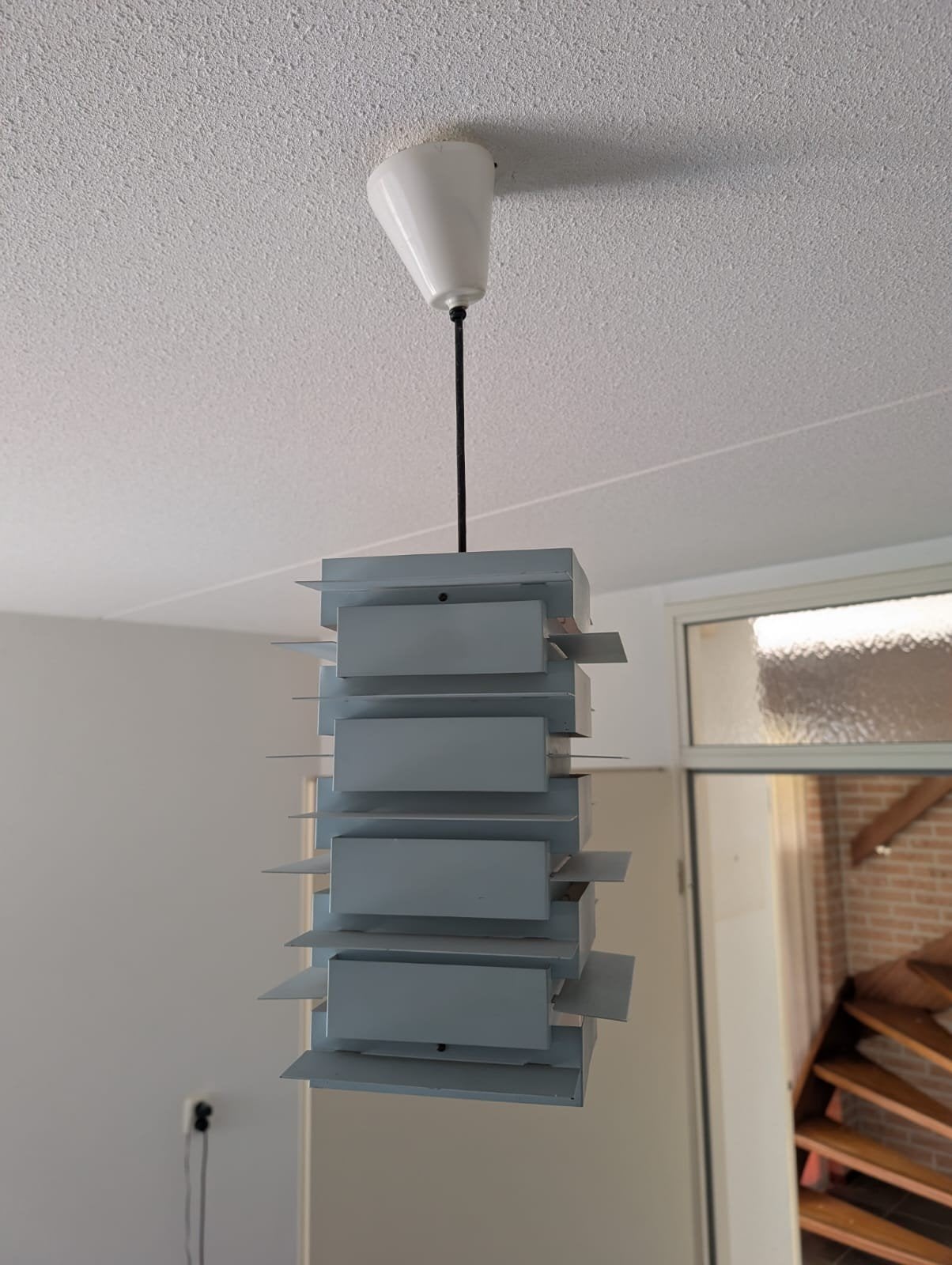 Hanglamp vintage jaren 70 Scandinavische plafondlamp Deens, Ophalen, Vintage jaren 60, Gebruikt, Nvt