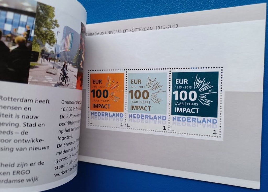 PP 33 100 jaar Erasmus Universiteit Rotterdam - 2013, Postzegels en Munten, Ophalen of Verzenden, Na 1940, Postfris