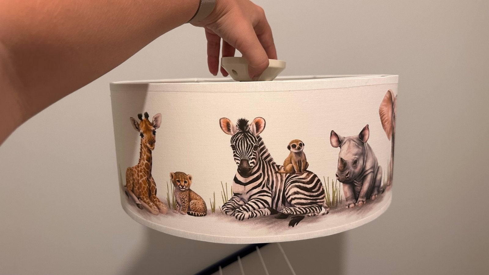 Waggel & Vriendjes plafondlamp “African Jungle” E27, Ophalen, Overige merken, Zo goed als nieuw, Meerkleurig