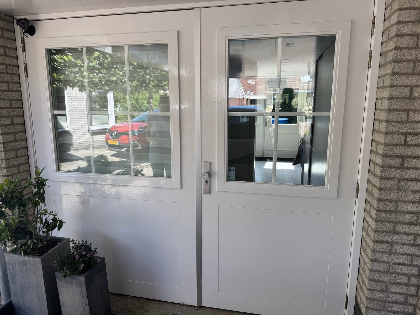 Houten Garagedeur, Ophalen, Garagedeur, Zo goed als nieuw, Hout