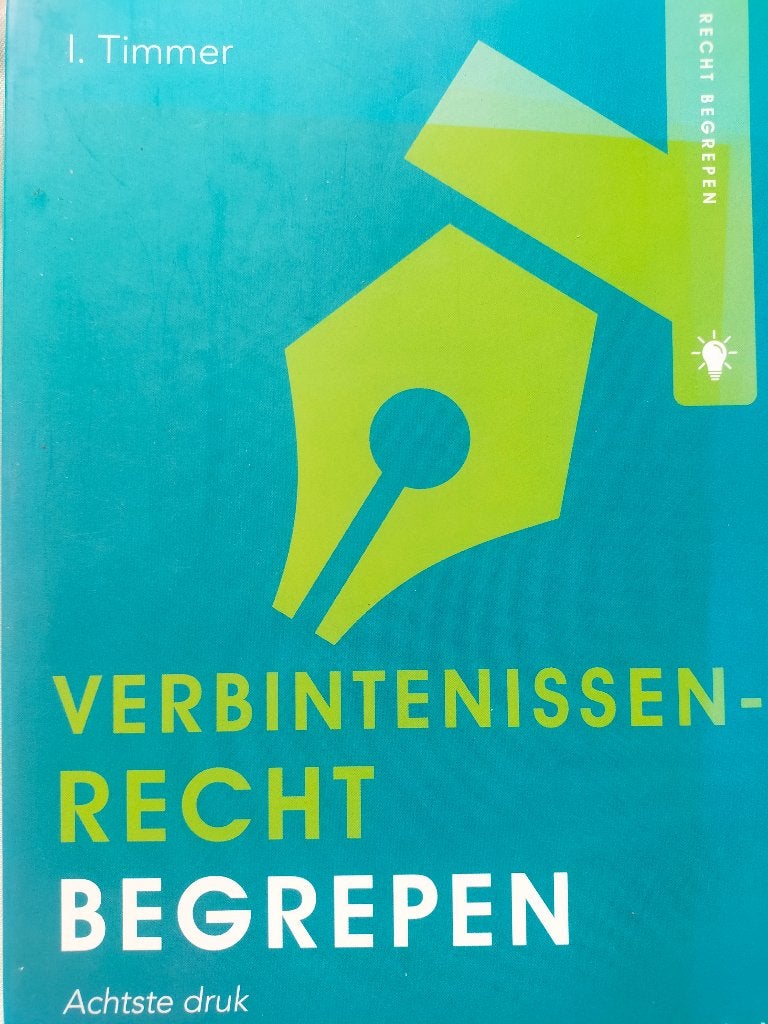 Verbintenissenrecht Begrepen   I Timmer, Boeken, Zo goed als nieuw, I. Timmer, Beta, HBO