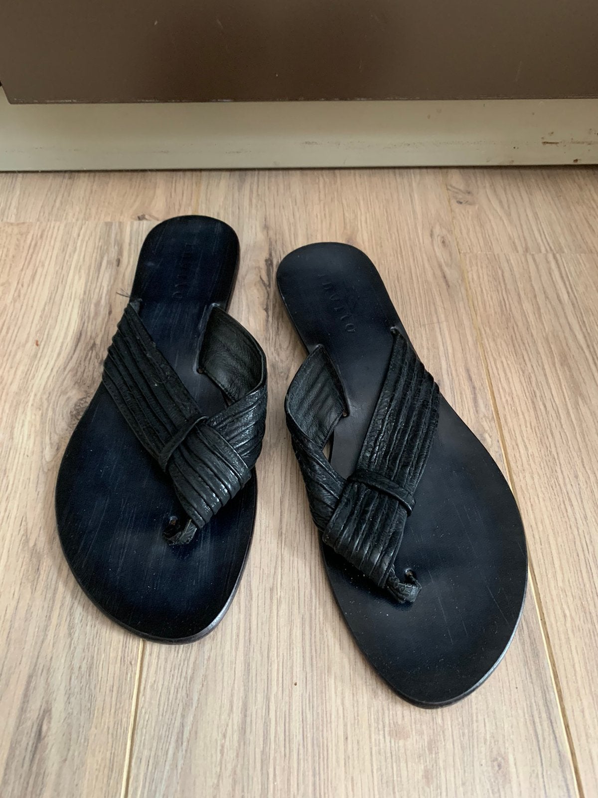 Invito, zwarte sandalen, mt.40 zgan, Kleding | Dames, Ophalen of Verzenden, Zo goed als nieuw, Zwart, Sandalen of Muiltjes