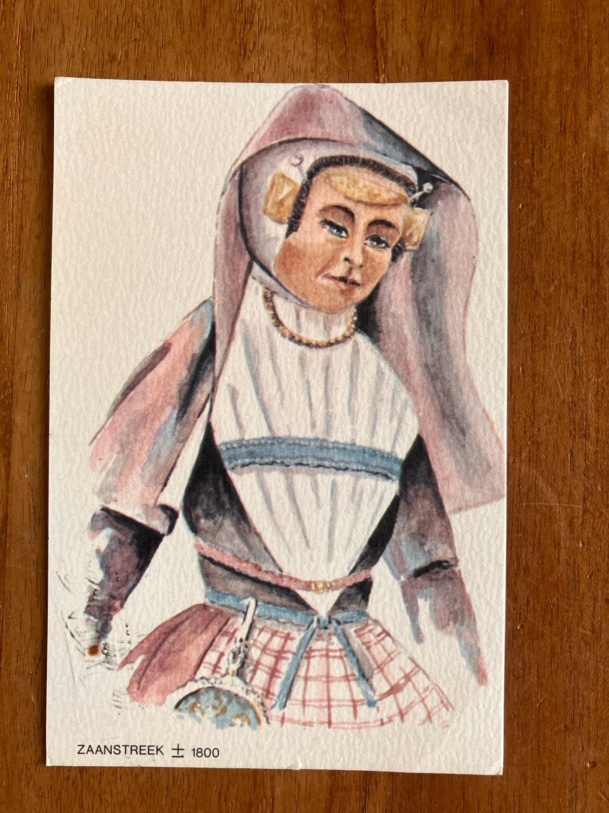 Bert A. Bokkers. Zaanstreek klederdracht  1800. 1980, Ophalen of Verzenden, 1980 tot heden, Gelopen, Klederdracht