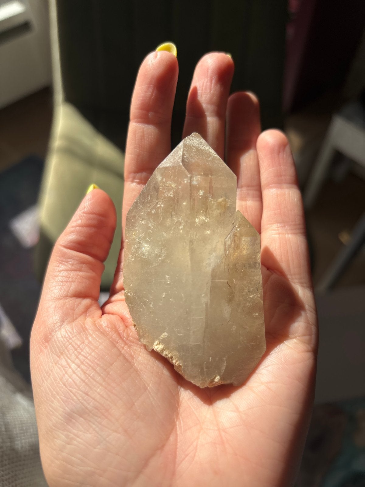 Lemurisch kwarts in moedergesteente, Ophalen, Mineraal