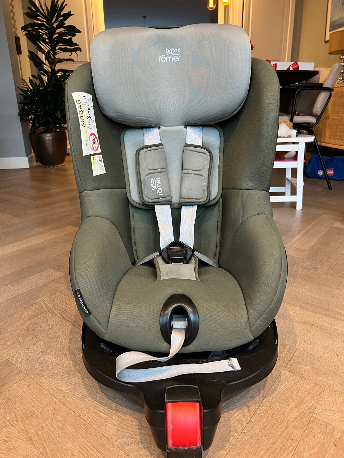 Britax Römer Dualfix i-Size Autostoel - Olive Green, Kinderen en Baby's, Autostoeltjes, Ophalen, Romer, Gebruikt, 0 t/m 18 kg