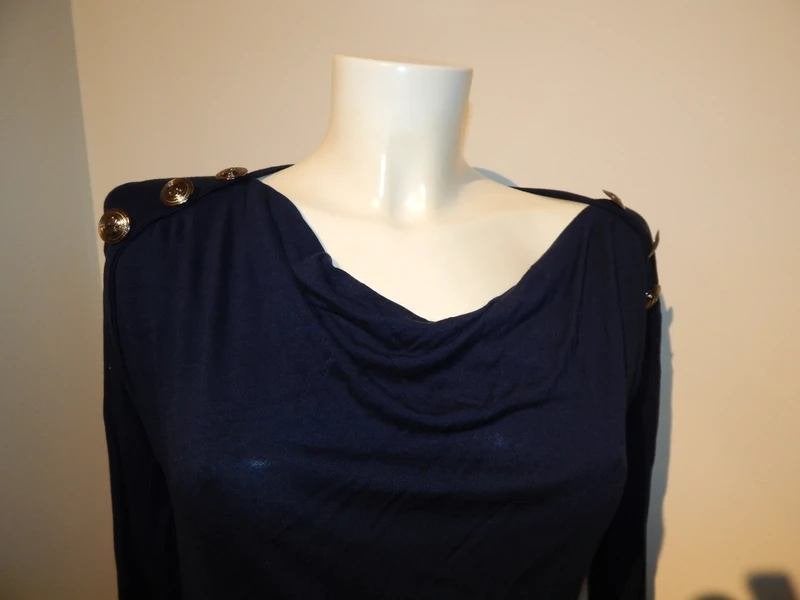 Pierre Balmain longsleeve merk knopen schouders mt M, Kleding | Dames, Maat 38/40 (M), Zo goed als nieuw, Pierre Balmain, Lange mouw