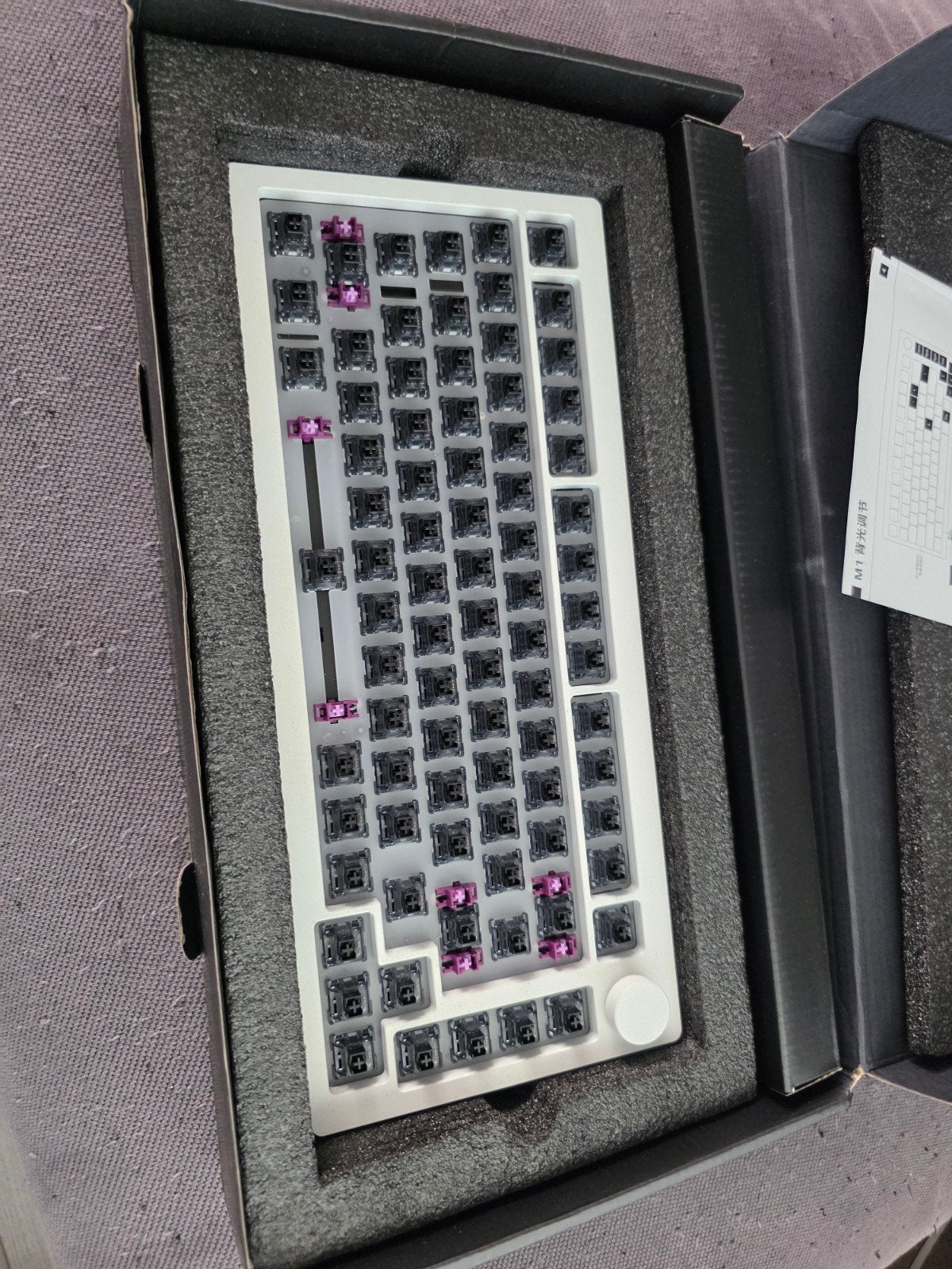 Monsgeek M1 met Akko Black switches en keycap set, Monsgeek, Ophalen of Verzenden, Zo goed als nieuw, Qwerty