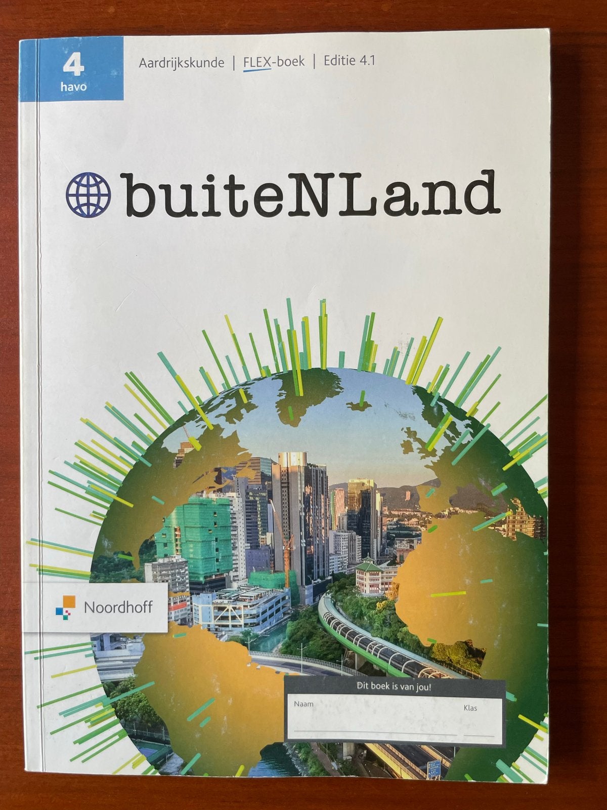 Buitenland Aardrijkskunde FLEX-boek Ed. 4.1 4 HAVO Noordhoff, Ophalen of Verzenden, Zo goed als nieuw, HAVO, Aardrijkskunde
