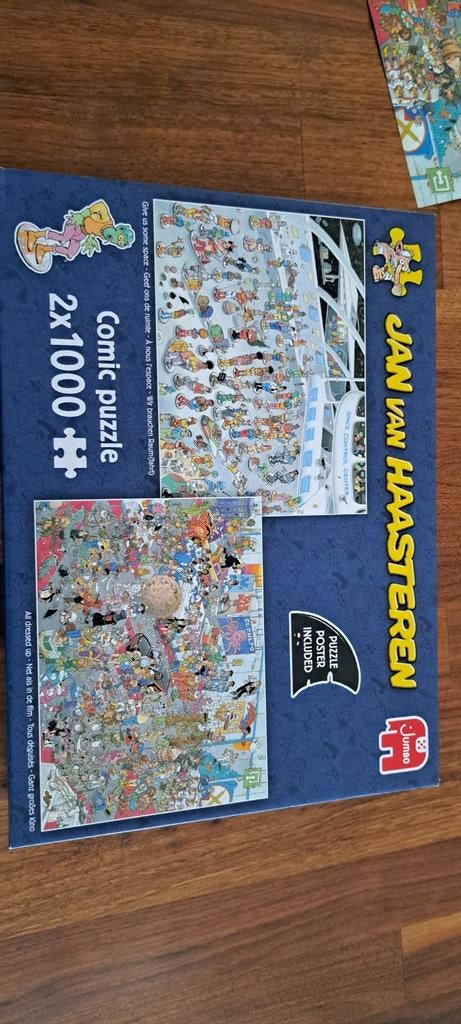 Jan van Haasteren2x1000, Hobby en Vrije tijd, Denksport en Puzzels, Ophalen of Verzenden, Meer dan 1500 stukjes, Zo goed als nieuw