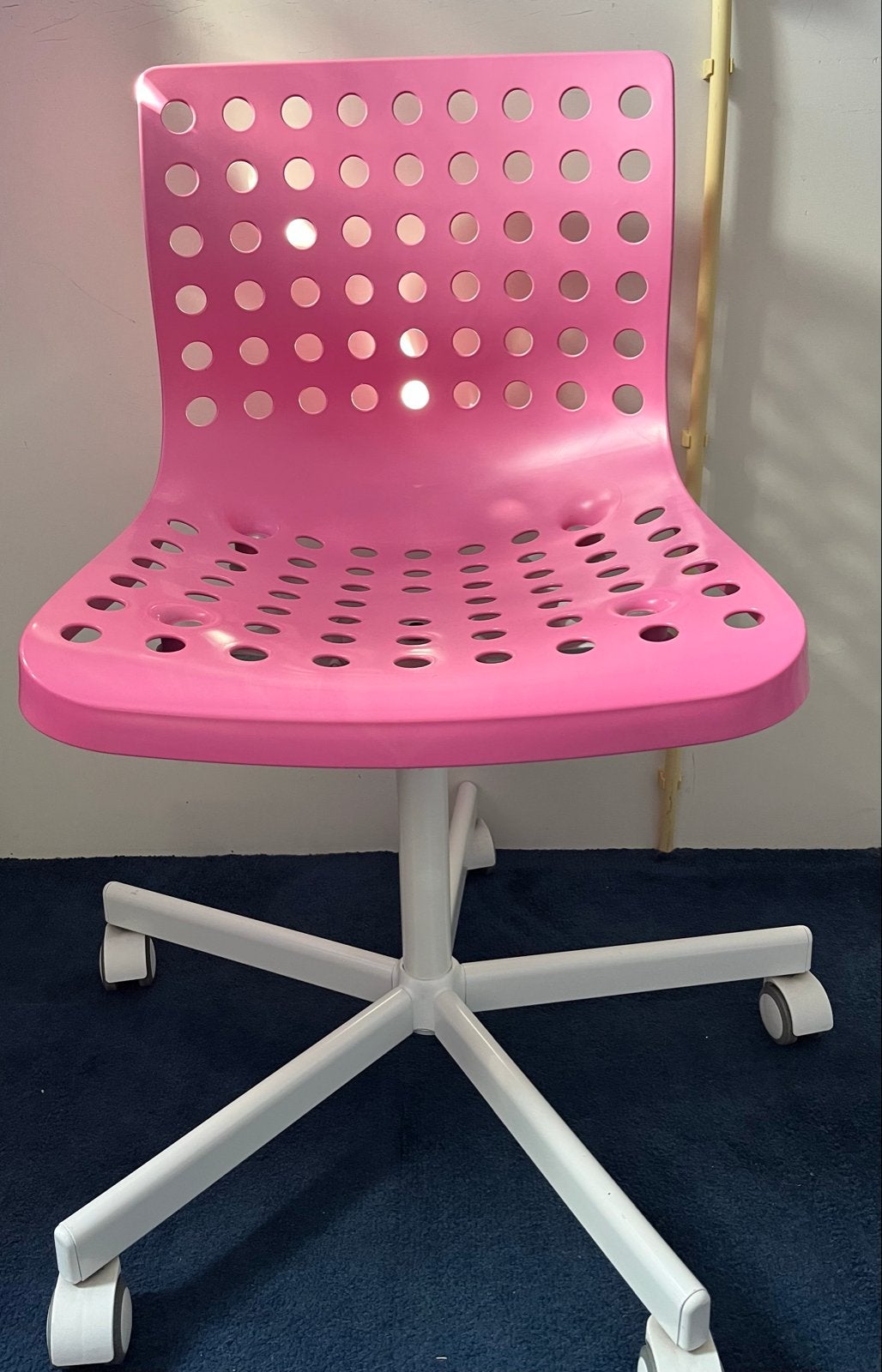 Roze Bureaustoel met Wieltjes, Huis en Inrichting, Ophalen, Gebruikt, Roze, Bureaustoel