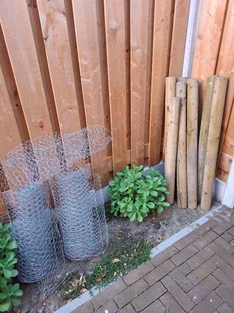 Ronde palen en kippengaas, Ophalen of Verzenden, Minder dan 180 cm, Overige typen
