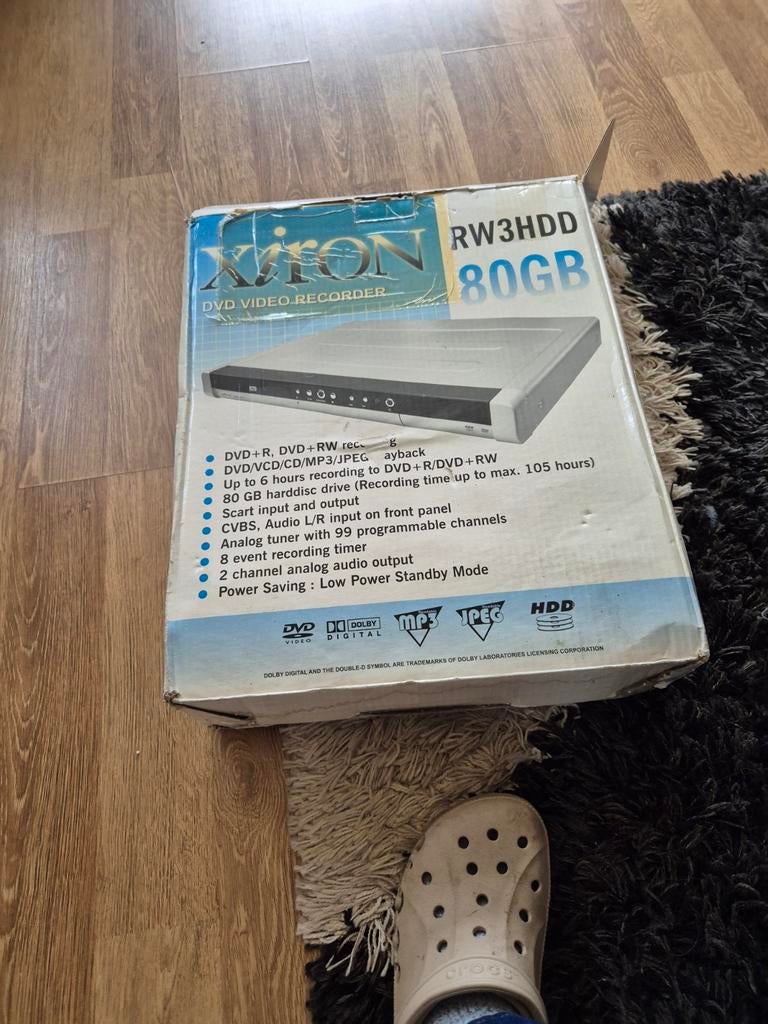 Xiron DVD Speler Video Recorder 80 GB Analoog, Ophalen, Zo goed als nieuw