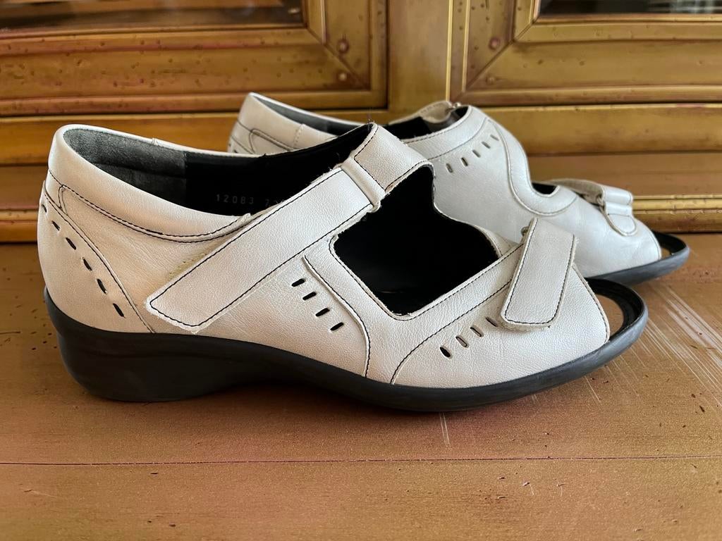 Durea sandalen schoenen  grijs maat 38,5 maat 5,5  wijdte K, Ophalen of Verzenden, Zo goed als nieuw