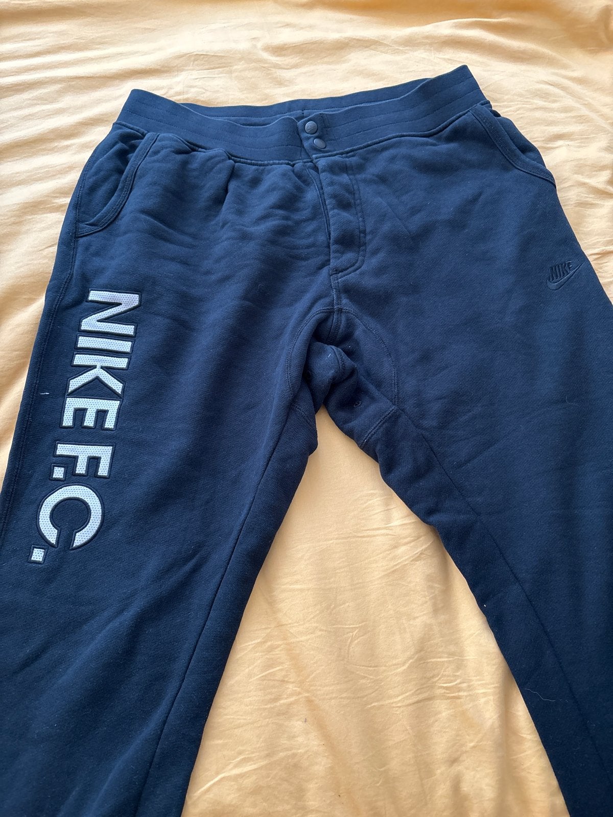 Nike F.C. Joggingbroek - Donkerblauw - Maat XXL, Kleding | Heren, Ophalen of Verzenden, Gedragen, Blauw, Overige jeansmaten