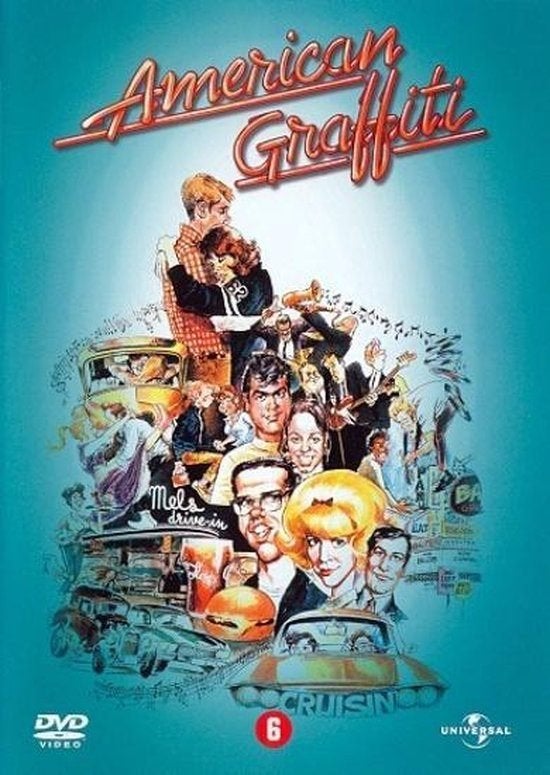 American Graffiti (1973) DVD - George Lucas CULT Classic, 1960 tot 1980, Alle leeftijden, Drama, Ophalen of Verzenden