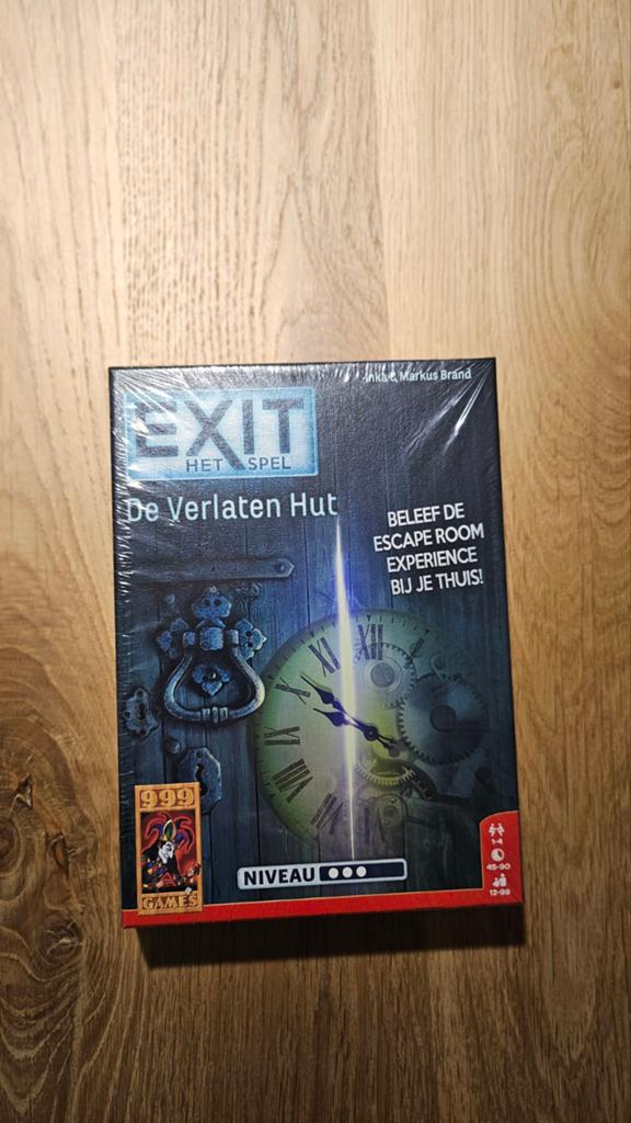 999 Games Exit - De Verlaten Hut - Nieuw in Folie, Een of twee spelers, Ophalen of Verzenden, Nieuw, 999 Games bv