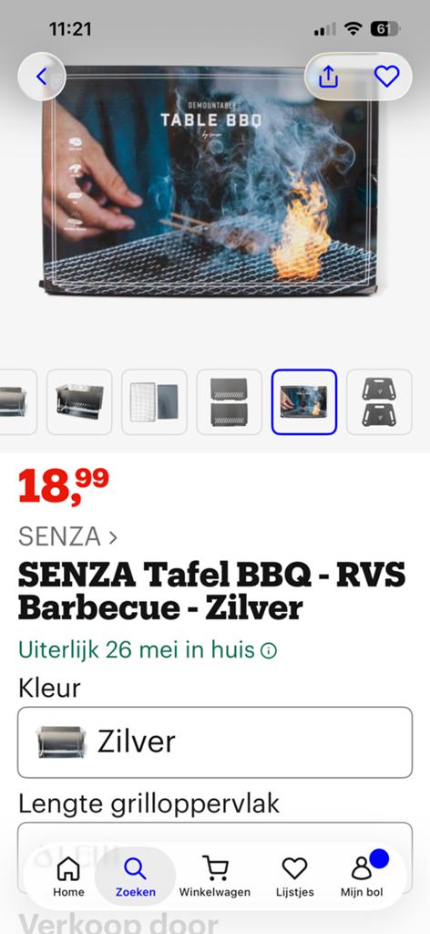 Bbq Tafel bbq, Tuin en Terras, Ophalen, Nieuw